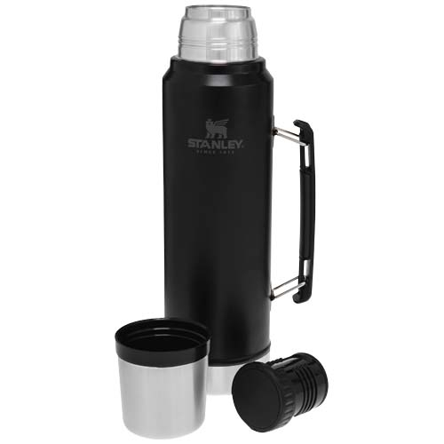 Bouteille 1L à personnaliser Stanley Classic Noir mat